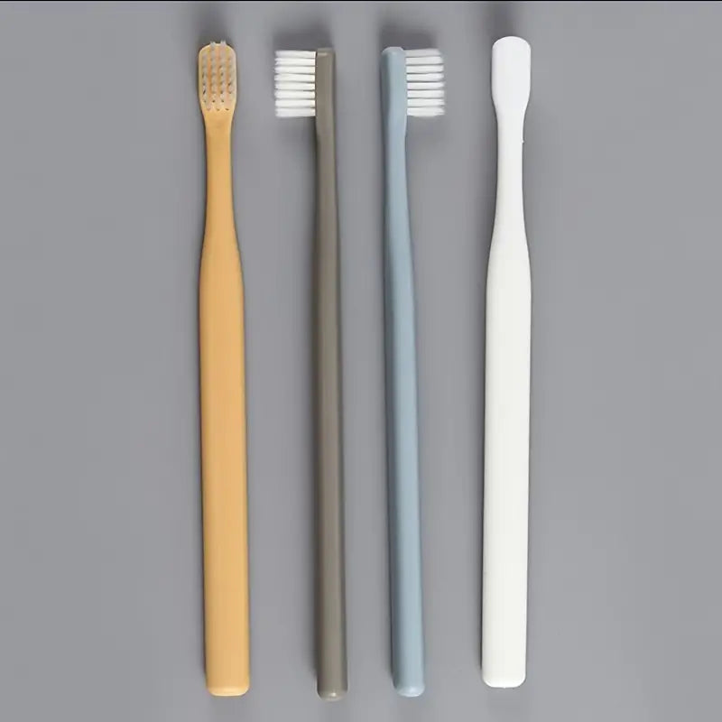 Soft-Bristled Manual Toothbrush Set for Adults (4pcs)